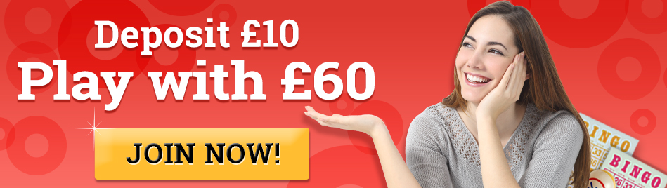 888Bingo: Deposit £10 play with £60