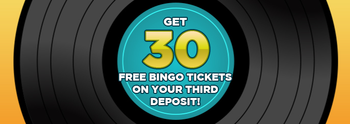 Sing Bingo: Get 30 free bingo tickets on your first deposit of £10 or more!