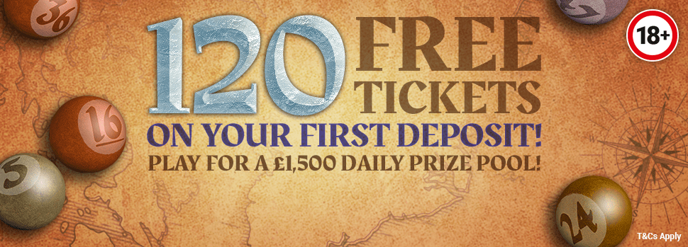 Kingdom of Bingo: Get 120 Free Bingo Tickets On Your First Deposit!